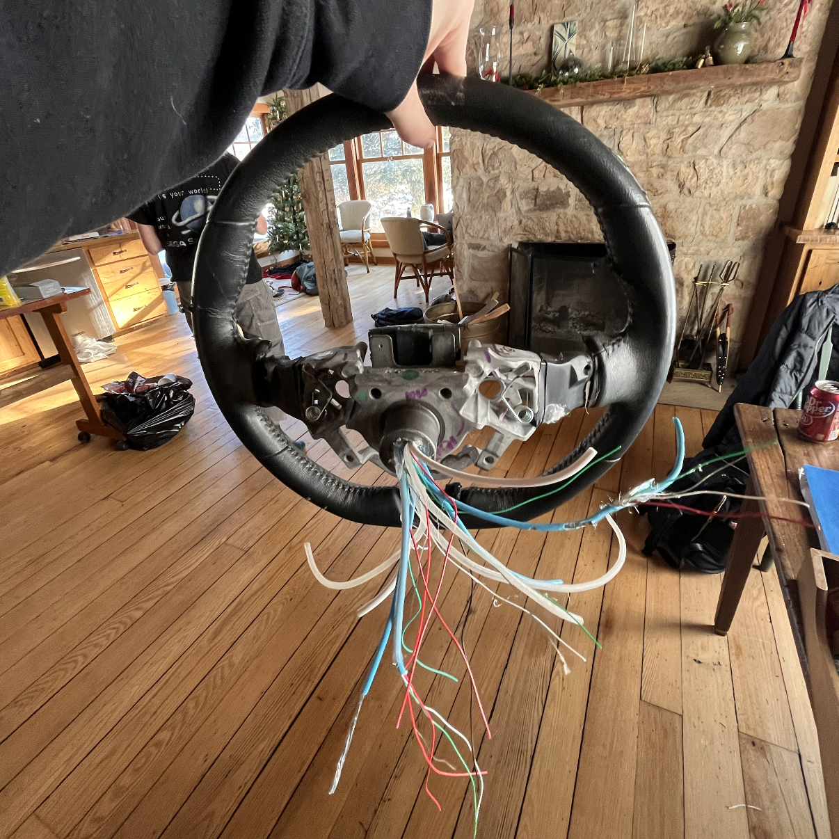 Distressed Mountain King steering wheel prop